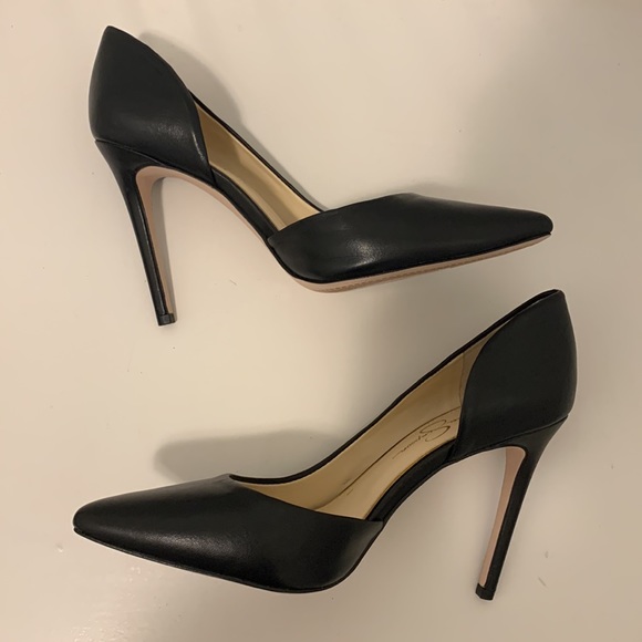 Jessica Simpson black heels size 7M - Picture 2 of 4